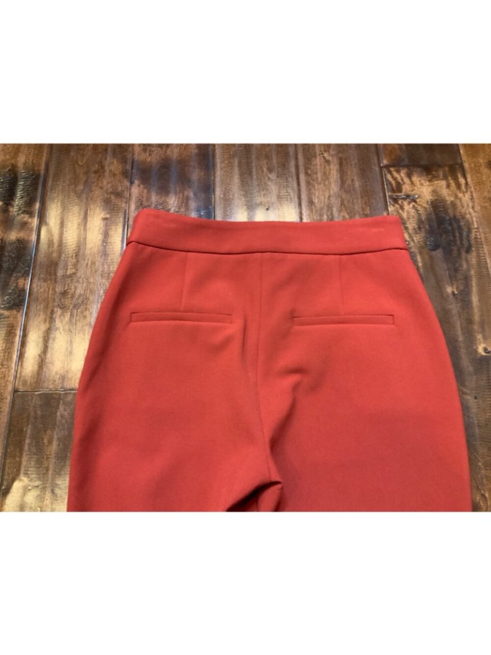 Veronica Beard Brick Red Arte Cropped Pants NWT $448, Size 6 - Picture 6 of 8